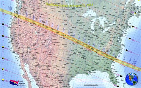 2017 Total Solar Eclipse Map Map