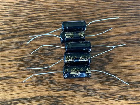 5 New Supertech 47 Uf 100v BIPOLAR Axial Capacitors Guitar Tube