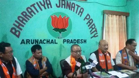 arunachal bjp demands apology  narayansami assam times