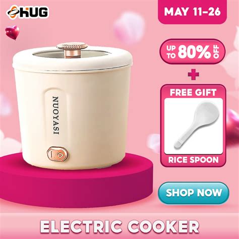 Multifunctional L Mini Electric Hot Pot Cooker Ceramic Inner Pot Nonstick Frying Cooker SDD D