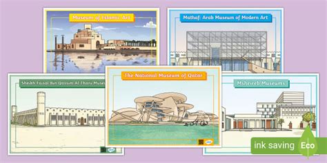 Museums In Qatar Display Posters Hecho Por Educadores