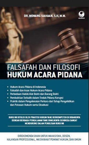 Jual Falsafah Dan Filosofi Hukum Acara Pidana Monang Siahaan Di Lapak