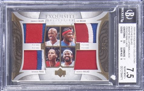 Lot Detail 2005 06 UD Exquisite Collection Patches Quad BWPW