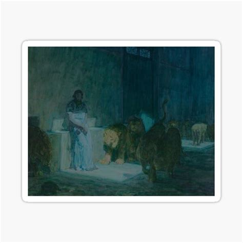 Daniel In The Lions Den By Henry Ossawa Tanner Sticker For Sale By