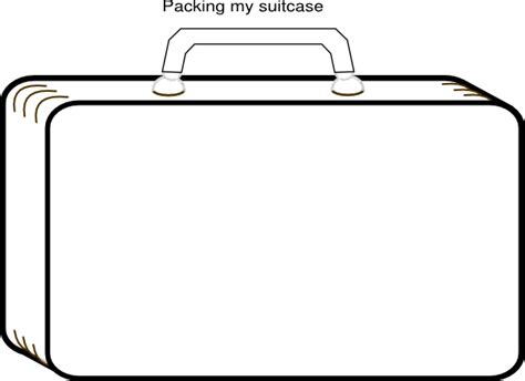 Blank Suitcase Template 1 TEMPLATES EXAMPLE TEMPLATES EXAMPLE