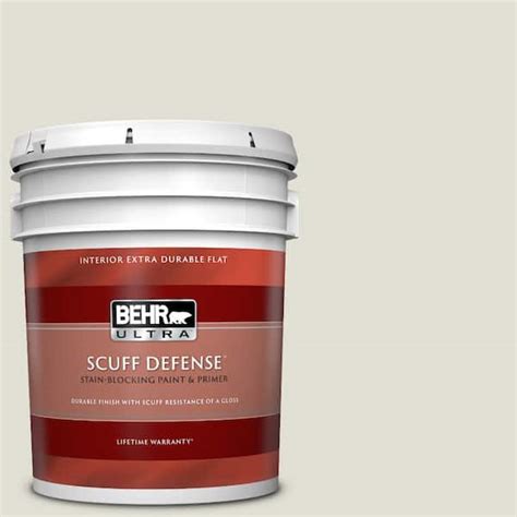 BEHR ULTRA 5 Gal PPU24 15 Mission White Extra Durable Flat Interior