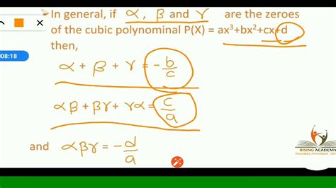 Class 10th Maths English Medium Ch 02 Polynomials Types Of