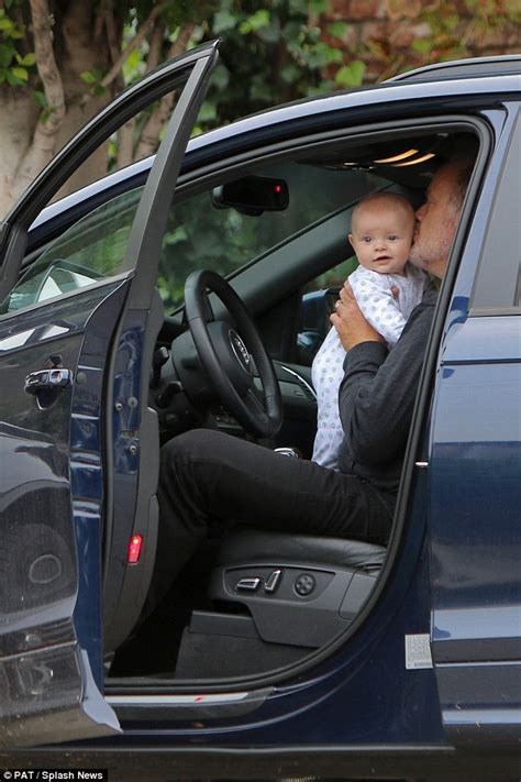 Kelsey Grammer And Wife Kayte Take Son Gabriel Out For A Spot Of