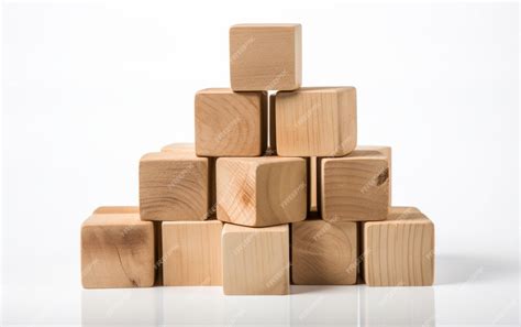 Premium Photo Stack Of Wooden Blocks