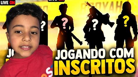 Free Fire Ao Vivo Ff Live Desafiante Na Rank Jogando