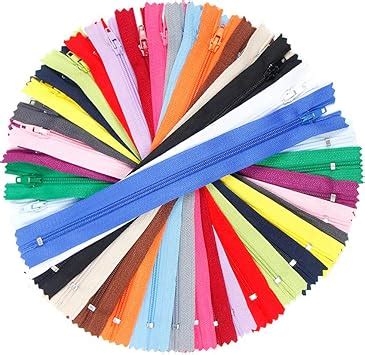 Amazon SUNVORE 120 Pcs 9 Inch Nylon Coil Zippers Bulk For Tailor