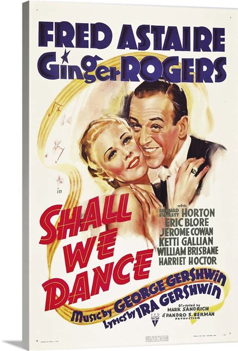 Shall We Dance - Vintage Movie Poster Wall Art, Canvas Prints, Framed ...