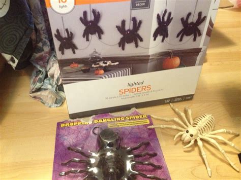 Lot Animated Dropping Spider Skeleton Fuzzy Light Strand Spiders Decor