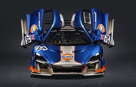 Wallpaper McLaren, McLaren, GTR, Blue, Front, Front view, Senna ...