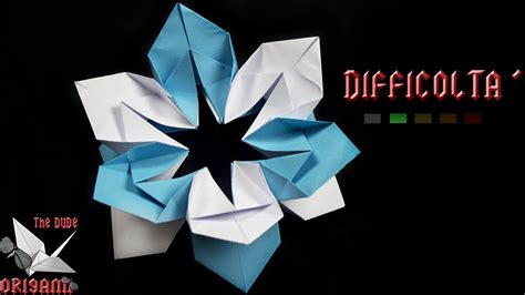 ORIGAMI ITA Fiore Fiocco Di Neve Origami Di Natale Ornamenti