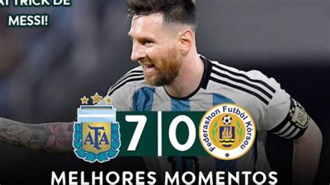 Argentina 7 x 0 Curaçao Melhores momentos amistoso internacional