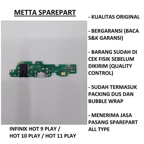 Jual Original Oem Konektor Charger Mic Lubang Handsfree Infinix Hot Play Hot Play
