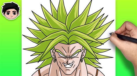 How To Draw Broly From Dragon Ball Easy Step By Step