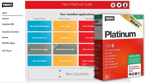 Nero Platinum Suite 2021 v23.0.1010 + Content Packs - FileCR