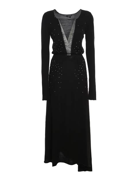 Avant Toi Embellished long dress - Black | 218D1184CSFVBTV00023