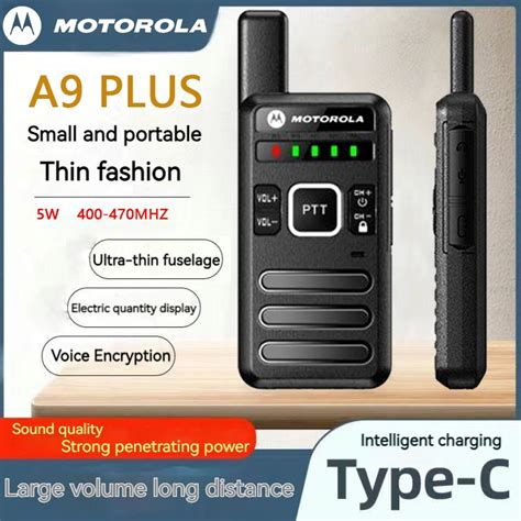 【buy1get1】motorola Walkie Talkie A9 Radio Mini 2 Pcs Uhf400 470mhz