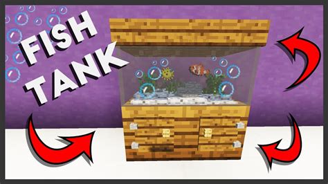 Minecraft How To Build A Fish Tank Youtube E