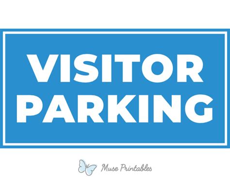 Printable Visitor Parking Sign Worksheets Library