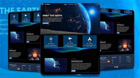 Complete Responsive Space Website Using Reactjs And Tailwind Css