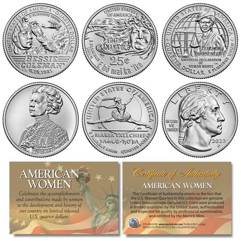 2023 American Women Quarters US Mint 5 Coin Complete Set in Capsules ...