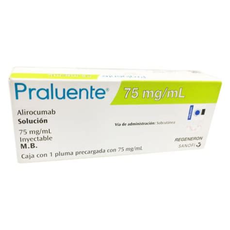 Praluente Alirocumab 75 Mg Con 1 Solución Inyectable Æfarma