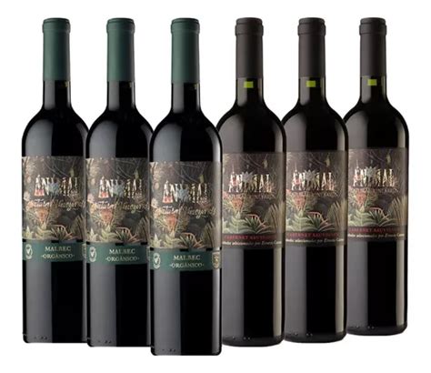 Vino Animal Malbec Cabernet Sauvignon Orgánico Caja X 6 Envío gratis