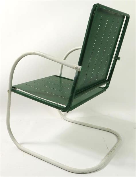 Set Of 4 Art Deco Patio Garden Lawn Chairs At 1stdibs Art Deco