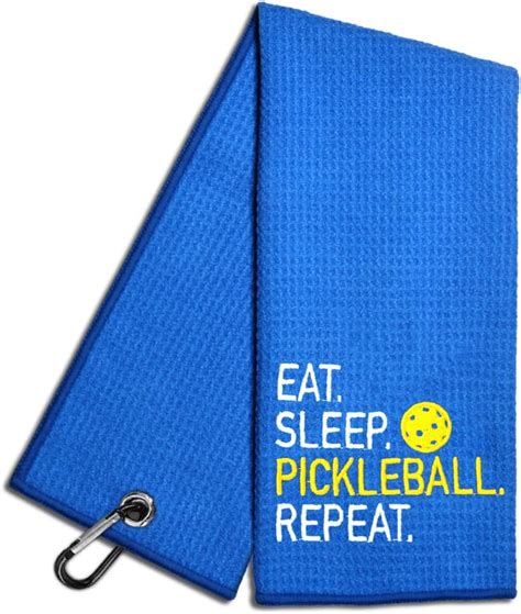 Amazon WUUCKOO Eat Sleep Pickleball Repeat Embroidered Pickleball