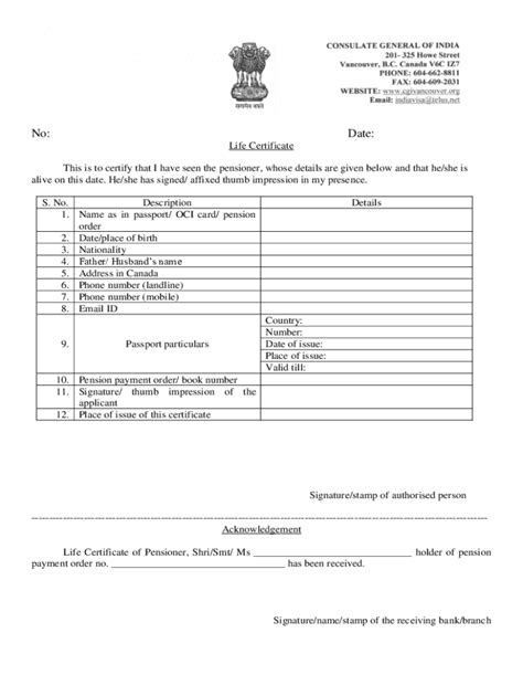 Fillable Online Process Of Life Certificatedigital Life Certificate