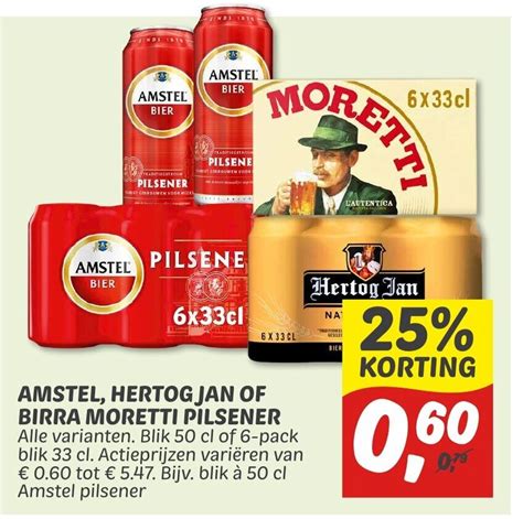 Amstel Hertog Jan Of Birra Moretti Pilsener Aanbieding Bij Dekamarkt