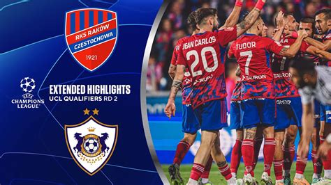 Rak W Cz Stochowa Vs Qarabag Extended Highlights Ucl Qualifiers