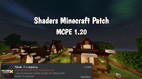 Newb X Legacy Shaders Minecraft Patch 1 20 YouTube