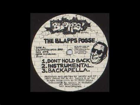 The Blapps Posse Don T Hold Back 1990 Instrumental YouTube