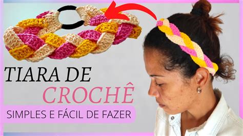 Como Fazer Tiara de Crochê Passo a Passo Simples e Fácil YouTube