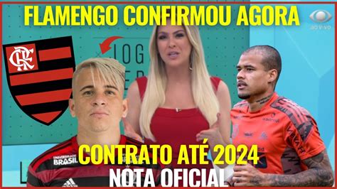 URGENTE CONTRATAÇÃO RELÂMPAGO CONTRATO ATÉ 2024 FLAMENGO NOTÍCIAS DE