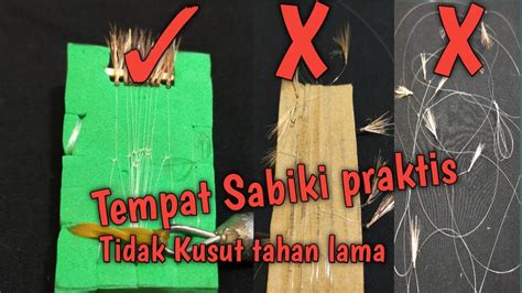 TUTORIAL CARA MEMBUAT TEMPAT KOTREKAN SABIKI PRAKTIS TIDAK KUSUT DAN