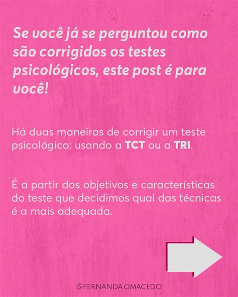 Resumo Correção de Testes Psicologia