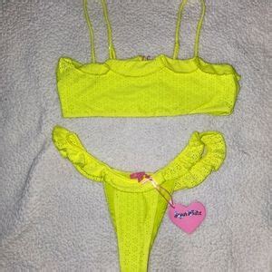 Dolls Kill Swim Nwt Dolls Kill Sugar Thrills Sunshine Yellow Thong Bikini Poshmark