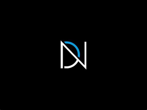 Premium Vector | Dn logo