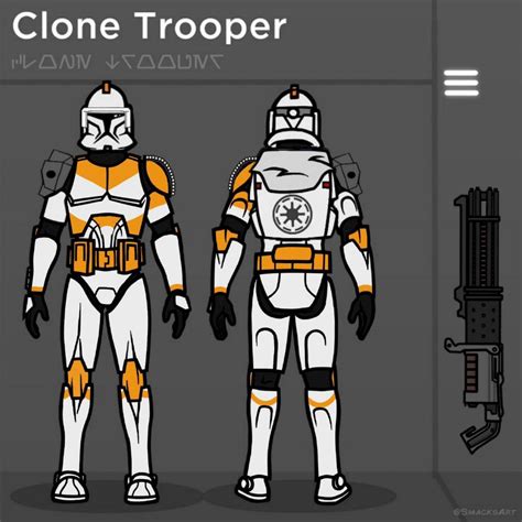 212th Phase 1 Heavy Clone Trooper Template By Kingc 764 On Deviantart