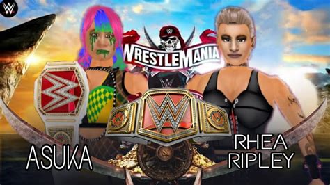 Wr3d Wrestlemania 37 Asuka Vs Rhea Ripley Raw Womens Championship