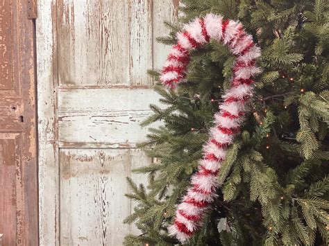 DIY Large Candy Cane - The Shabby Tree