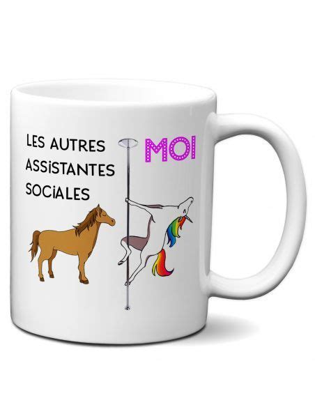 Tasse Mug Meilleure Assistante Sociale Licorne Id E Cadeau Humour