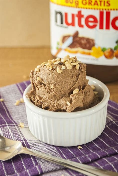 Nutella Eiscreme Aus Nur Zwei Zutaten Chocolate Recipes Desserts