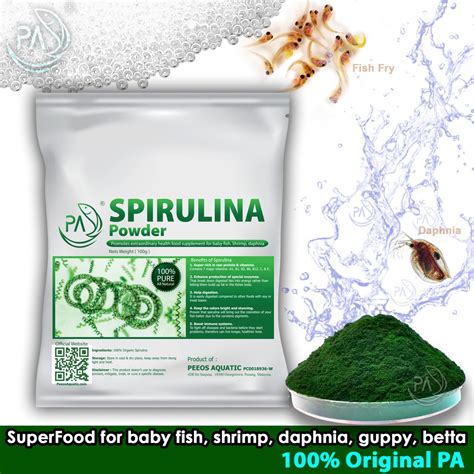 PA 100g Spirulina Powder High Grade Chip Magic Stick Algae Betta Fry